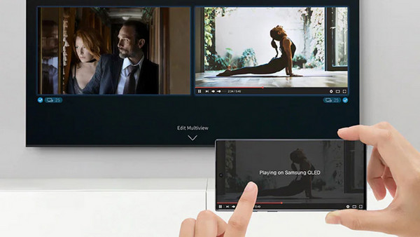 Samsung QE55Q80BAT Smart Τηλεόραση 55" 4K UHD QLED HDR: Multi View