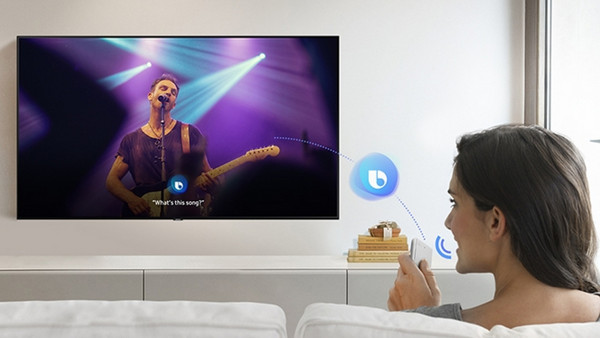 Samsung QE55Q80BAT Smart Τηλεόραση 55" 4K UHD QLED HDR: Φωνητικός Βοηθός Bixby