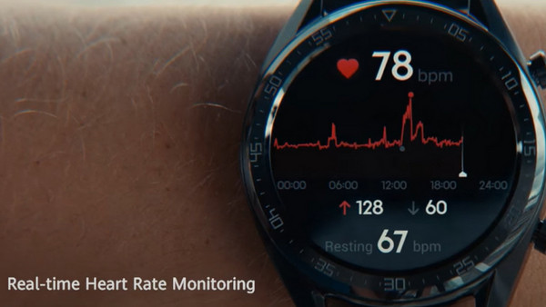 Huawei Watch GT Active Dark Green: Μέτρηση καρδιακών παλμών