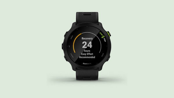 Garmin Forerunner 55 Monterra Grey: Σύμβουλος αποκατάστασης & πρόβλεψη αγώνα