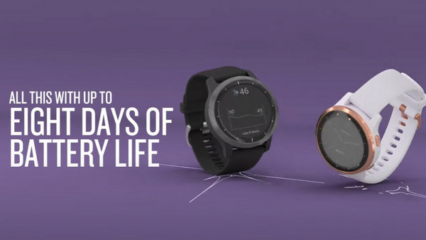 Garmin Vivoactive 4 Shadow Grey / Silver: Μεγάλη μπαταρία