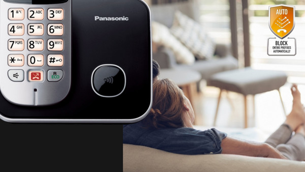 Panasonic KX-TG6851 Ασύρματο Τηλέφωνο με Ανοιχτή Ακρόαση Ασημί: Αποκλείει αριθμούς που δεν θες να απαντάς