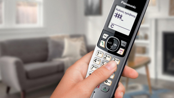 Panasonic KX-TG6851 Ασύρματο Τηλέφωνο με Ανοιχτή Ακρόαση Ασημί: Κλείδωμα πλήκτρων
