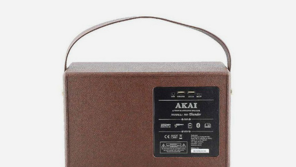 Akai M5-Thunder Ηχείο Bluetooth 30W Καφέ: Θύρες & αυτονομία μπαταρίας