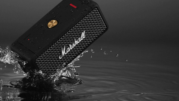 Marshall Emberton Αδιάβροχο Ηχείο Bluetooth 20W Μαύρο: Ανθεκτικό & βολικό στη μετακίνηση
