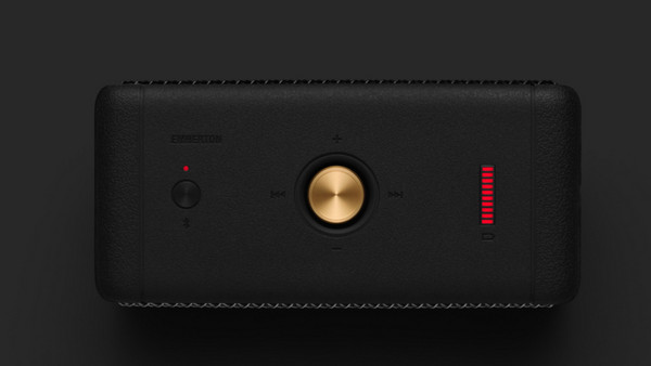 Marshall Emberton Αδιάβροχο Ηχείο Bluetooth 20W Μαύρο: Κρυστάλλινος ήχος & ευκολία πλήκτρων