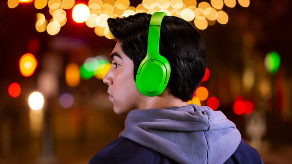 Razer Opus X Ασύρματα Bluetooth Ακουστικά Over Ear με Noise Canceling Πράσινα: Εσωτερικά μικρόφωνα & Quick attention mode