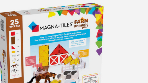 Magna-Tiles Farm Animals: Πολλά χρώματα & συμβατότητα με αντίστοιχα παιχνίδια