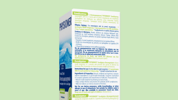 Omega Pharma Physiomer Hypertonic Eucalyptus 20ml: Συνδυασμός αναζωογονητικών ιδιοτήτων