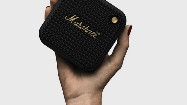 Marshall Willen Αδιάβροχο Ηχείο Bluetooth 10W Μαύρο Brass: Ενσωματωμένο μικρόφωνο & προσαρμογή ήχου