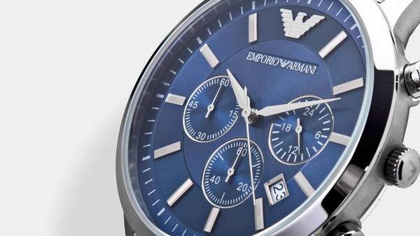 Emporio Armani Ανδρικό Ρολόι Χρονογράφος με Ασημί Μεταλλικό Μπρασελέ AR2448: Αδιάβροχη δύναμη