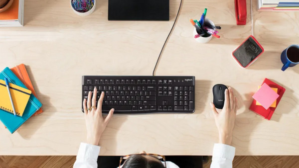 Logitech K120 Black Πληκτρολόγιο: Εύκολη σύνδεση & ανθεκτικότητα