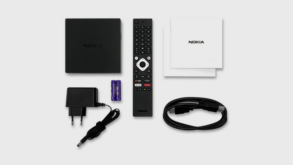Nokia Streaming Box 8000 4K: Φωνητικές εντολές & περιεχόμενα συσκευασίας