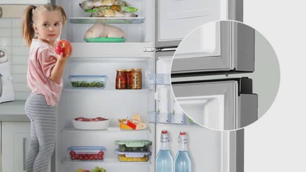 Inventor DPB144B Δίπορτο Ψυγείο 206lt Υ143.4xΠ55xΒ54.2cm Μαύρο: Εξελιγμένα λάστιχα πόρτας
