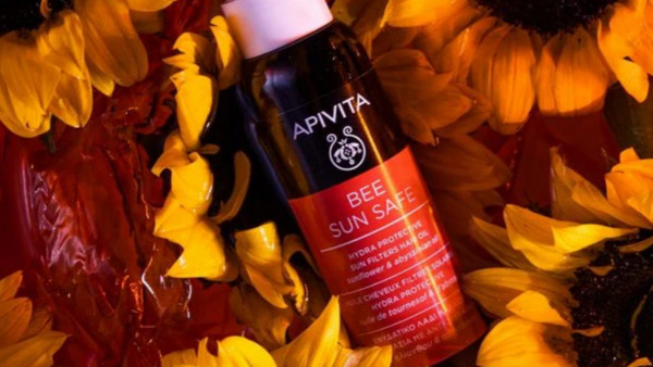 Apivita Bee Sun Safe Ηλίανθος & Αβυσσινία Αντηλιακό Μαλλιών Spray 100ml: Αντηλιακό λάδι μαλλιών