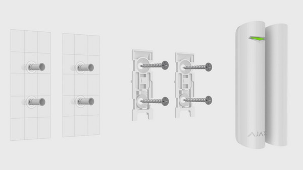 Ajax DoorProtect Plus White: Απλή εγκατάσταση