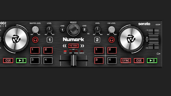 Numark DJ2GO-2 Touch DJ Controller: Ροδέλες αφής