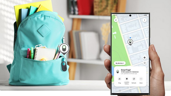 Samsung Galaxy SmartTag2 Anti-Lost Tracker Google Find My Device White 1 Pack: Ασφάλεια