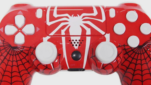 DoubleShock Spider-Man Wireless Controller PC & PS4 Red White: Υποδοχή 3.5mm και ενσωματωμένο ηχείο