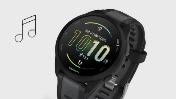 Garmin Forerunner 165 Music Mist Gray / Whitestone: Μουσική