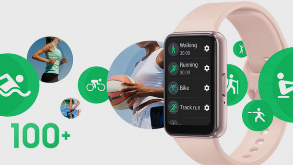 Samsung Galaxy Watch Fit3 Silver: Ποικίλες προπονήσεις
