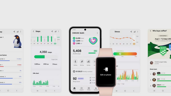 Samsung Galaxy Watch Fit3 Silver: Εφαρμογή & κλήσεις
