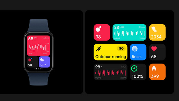 Xiaomi Smart Band 8 Pro Black: Οθόνη & widgets