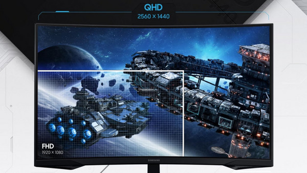 Samsung Odyssey G5 LS27CG552EU VA HDR Curved Gaming Monitor 27" 2560x1440 QHD 165Hz 1ms: Ανάλυση WQHD