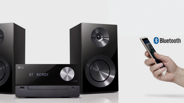 LG Micro CM2460 Ηχοσύστημα Hi-Fi 2.0 100W με CD / Digital Media Player και Bluetooth Black: Ισχύς & συνδεσιμότητα
