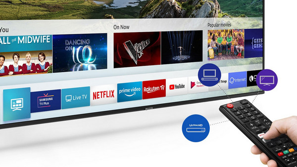 Samsung UE55RU7102 Smart Τηλεόραση 55" 4K UHD Edge LED HDR: Samsung One Remote