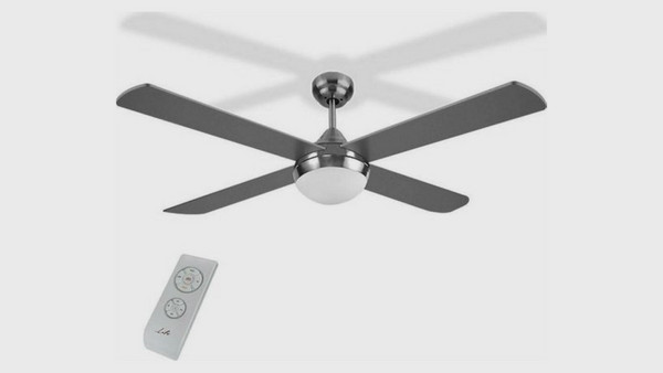 Life 221-0205 Ανεμιστήρας Οροφής 120cm 60W με Φως & Τηλεχειριστήριο Ασημί: Πρακτικός