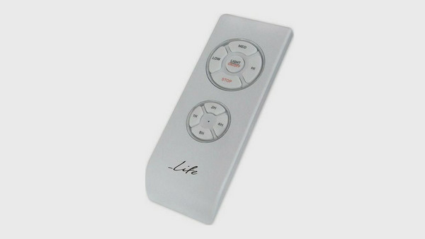 Life 221-0205 Ανεμιστήρας Οροφής 120cm 60W με Φως & Τηλεχειριστήριο Ασημί: Χρονοδιακόπτης