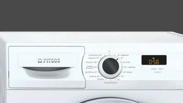 Pitsos WF4J06L8 Πλυντήριο Ρούχων 8kg 1400 Στροφών: 15 προγράμματα πλύσης