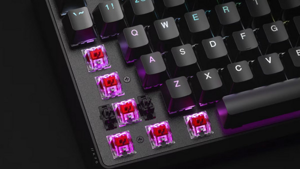 Corsair K70 Pro Μηχανικό Gaming Πληκτρολόγιο με Cherry MX Red Διακόπτες RGB Black: Εντυπωσιακός φωτισμός RGB