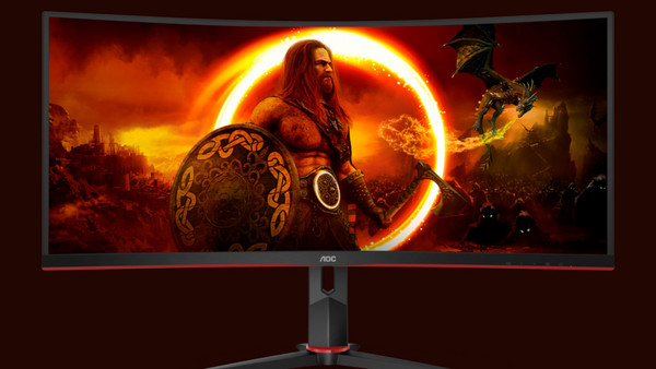 AOC CU34G2XP Ultrawide VA Curved Gaming Monitor 34" 3440x1440 QHD 180Hz 1ms: Εντυπωσιακή εμπειρία θέασης