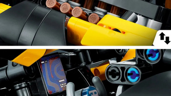 Lego Technic Bugati Bolide για 9+ Ετών 42151: Λειτουργικά μηχανικά μέρη
