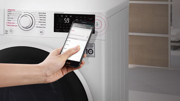 LG F4R3010NSWB Πλυντήριο Ρούχων 10kg 1400 Στροφών: Smart