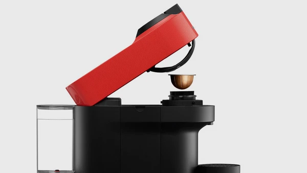 Krups Vertuo Pop XN920510 Καφετιέρα Espresso για Kάψουλες Nespresso Vertuo 15bar Red: Τεχνολογία Centrifusion