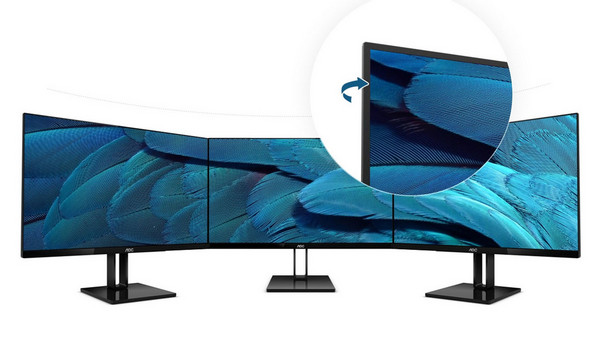 AOC 24V2Q IPS Gaming Monitor 23.8" 1920x1080 FHD 75Hz 5ms: Κορυφαία σχεδίαση
