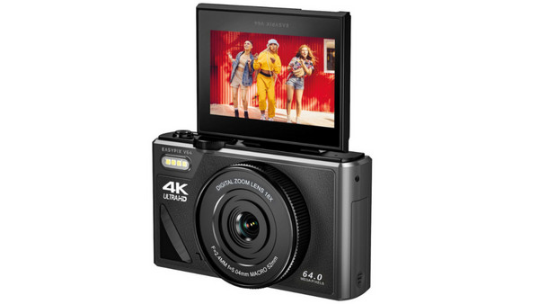 Easypix V64 Black: Εκτεταμένη διάρκεια μπαταρίας