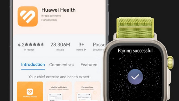 Huawei Watch Fit 4 Pro Titanium Blue: Εκθαμβωτική οθόνη AMOLED