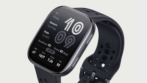 Amazfit Bip 6 Black: Φωτεινή & άνετη οθόνη