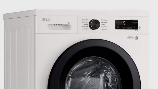 LG F4X1008NWK Πλυντήριο Ρούχων 8kg 1400 Στροφών: Έξυπνη φροντίδα υφασμάτων με AI DD