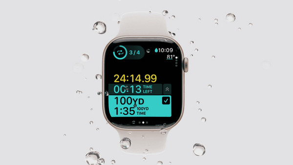 Apple Watch Series 11 Cellular 42mm Aluminum Rose Gold Light Blush: Ανθεκτικότητα