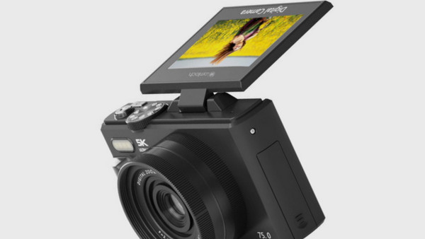 Lamtech 5K Flip Digital Camera Wi-Fi Black: Ευέλικτη ανακλινόμενη οθόνη για κάθε γωνία