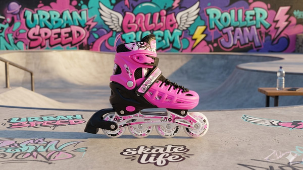 Αθλοπαιδιά Inline Αυξομειούμενα Rollers Μαύρα Κόκκινα 3K 2.10305: Ελαφριά κατασκευή