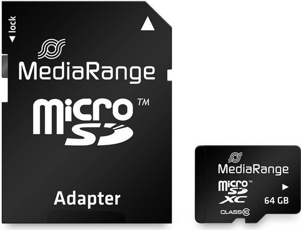 Mediarange MR955 microSDXC 64GB Class 10 + Adapter: Με adapter για μεγαλύτερη ευελιξία