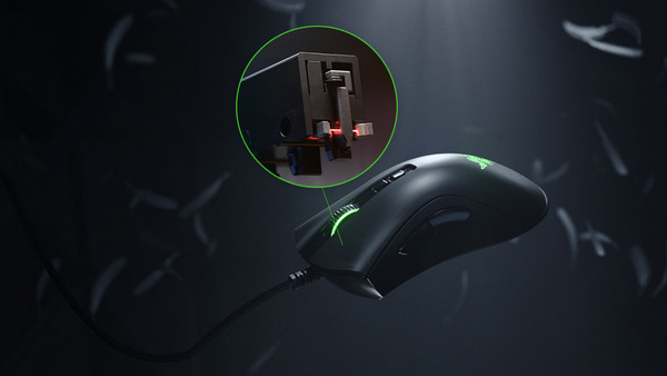 Razer DeathAdder V2 Ενσύρματο Gaming Ποντίκι RGB 20000 DPI Black: Οπτικός διακόπτης