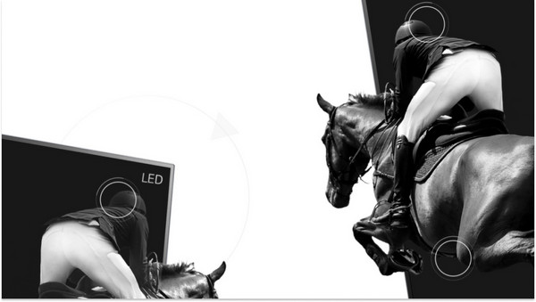 LG OLED55C14LB: Αντίθεση Χρωμάτων