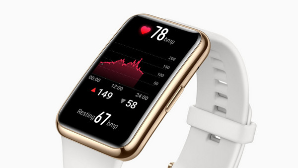 Huawei Watch Fit Pink: Παρακολούθηση καρδιακού ρυθμού